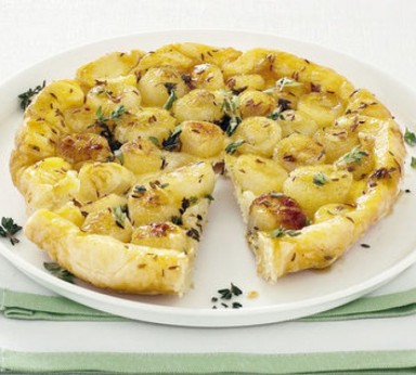 Tarte salée aux oignons borettane 