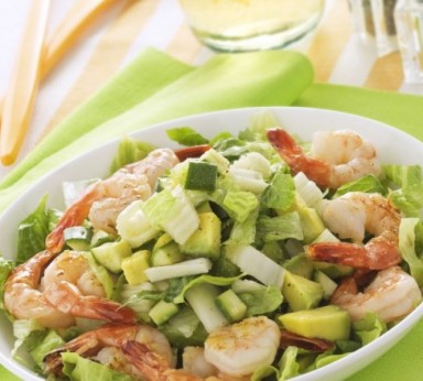 Salade de crevettes et d'artichauts