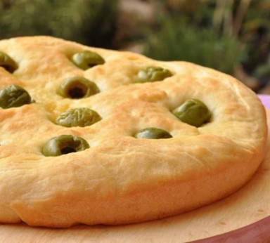 Focaccia alle olive 